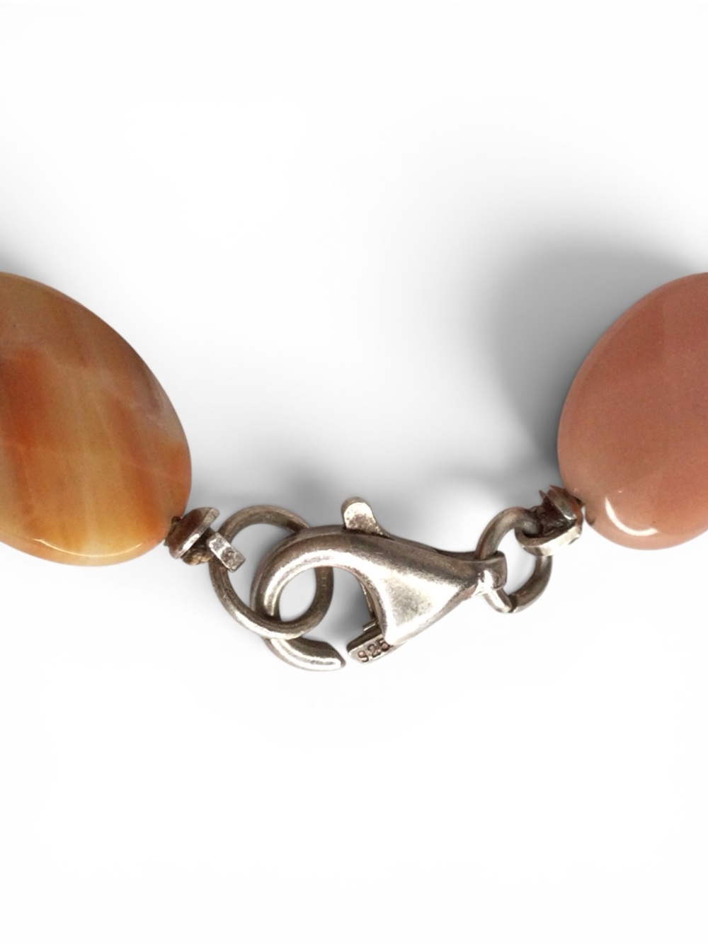 Handmade Faceted Flat Oval Agate Bracelet with Sterling Silver 925 Clasp – 7” - Picture 11 of 15